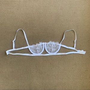 $5 Add On - White Shein Bralette Size S